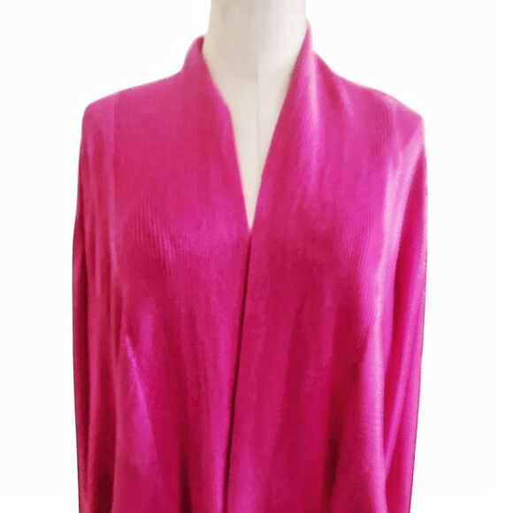 89th and Madison Plus Size Pink Open Cardigan Size 2X NWT - Picture 2 of 7